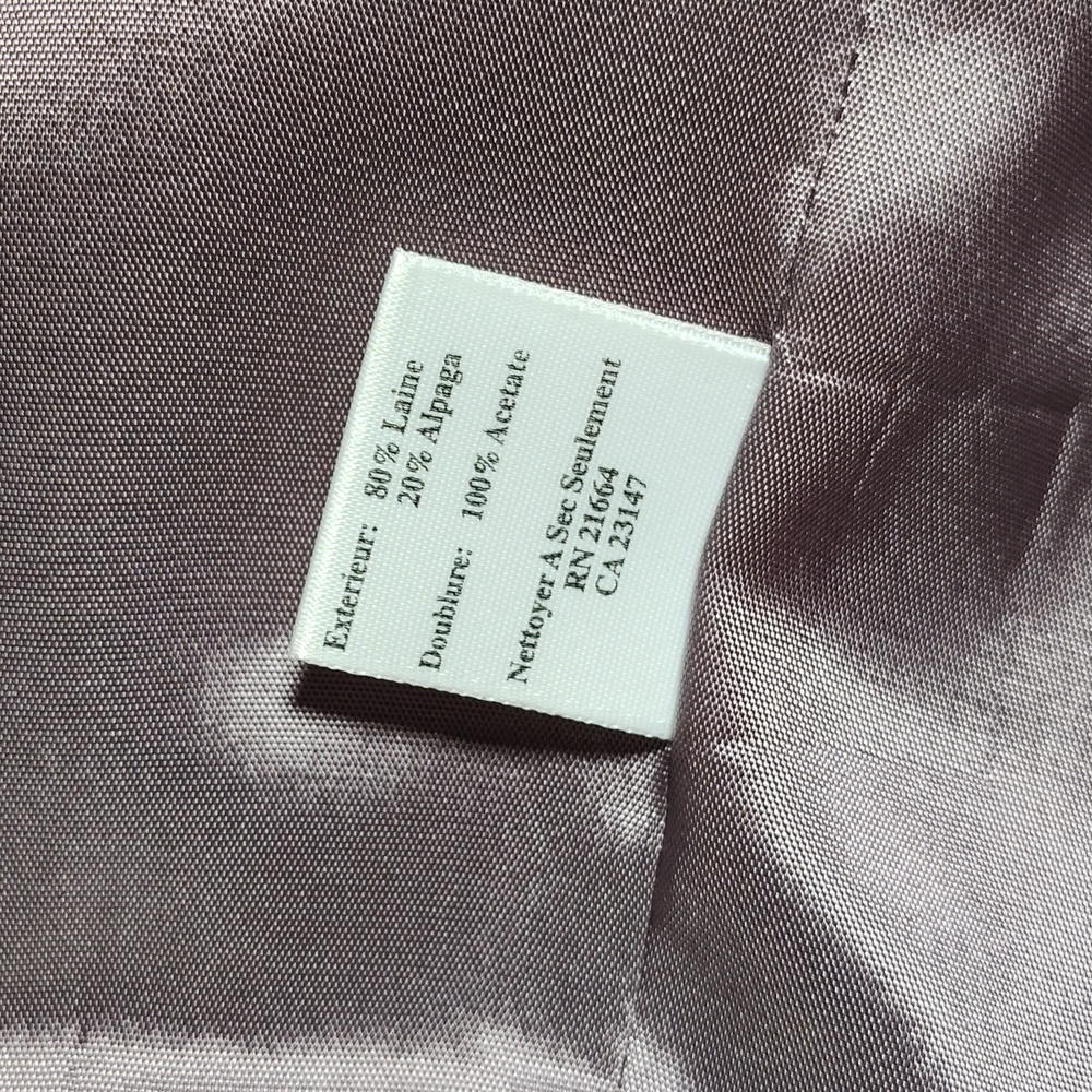 Vintage Talbots gray plaid wool alpaca blazer jacket 4 - Picture 12 of 12